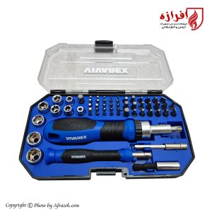 مجموعه 55 عددی پیچ‌گوشتی و بکس ویوارکس (VIVAREX) مدل VR5565-SD